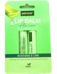sence lip balm - 2 stick protettivo labbra da 4.3g - aloe vera: tuttocasashop.it: igiene e cura della persona