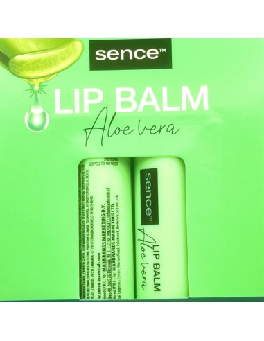 sence lip balm - 2 stick protettivo labbra da 4.3g - aloe vera: tuttocasashop.it: igiene e cura della persona
