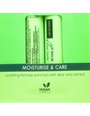 sence lip balm - 2 stick protettivo labbra da 4.3g - aloe vera: tuttocasashop.it: igiene e cura della persona