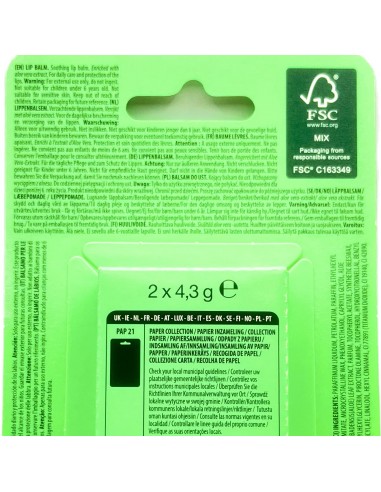 sence lip balm - 2 stick protettivo labbra da 4.3g - aloe vera: tuttocasashop.it: igiene e cura della persona