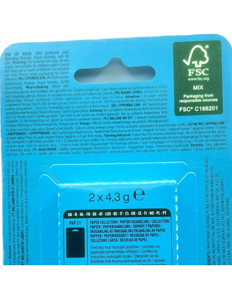 sence lip balm - 2 stick protettivo labbra da 4.3g - classico: tuttocasashop.it: igiene e cura della persona