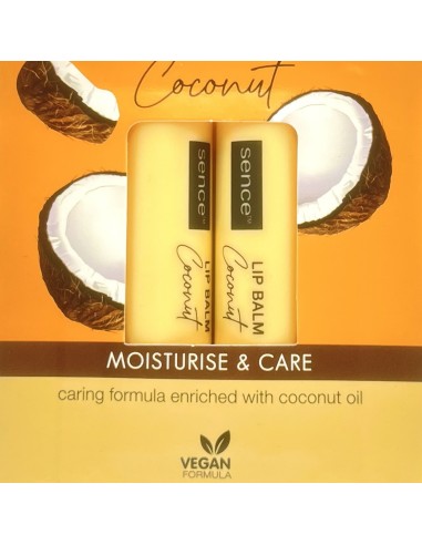 sence lip balm - 2 stick protettivo labbra da 4.3g - coconut: tuttocasashop.it: igiene e cura della persona