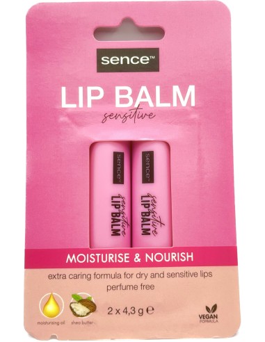 sence lip balm - 2 stick protettivo labbra da 4.3g - sensitive: tuttocasashop.it: igiene e cura della persona