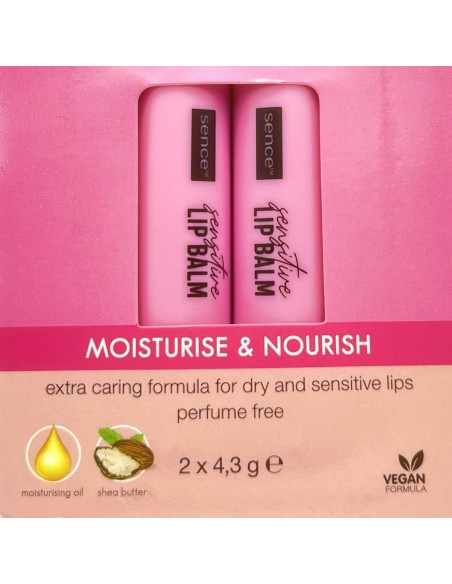 sence lip balm - 2 stick protettivo labbra da 4.3g - sensitive: tuttocasashop.it: igiene e cura della persona