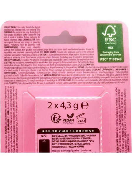sence lip balm - 2 stick protettivo labbra da 4.3g - sensitive: tuttocasashop.it: igiene e cura della persona