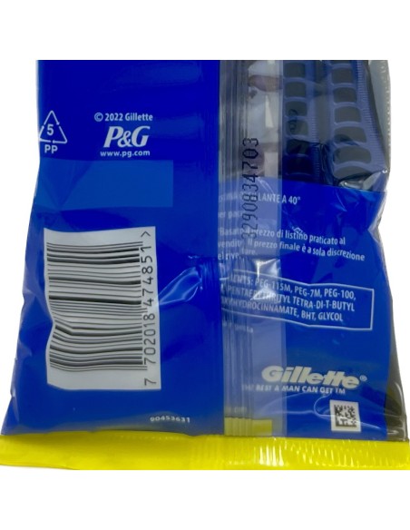 gillette blue 3 - 6 rasoi con testina oscillante lubrificante a tripla lama: tuttocasashop.it: igiene e cura della persona