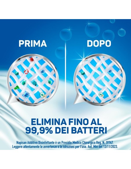 napisan additivo liquido igienizzante bucato - maxi pack 2200ml - classico: tuttocasashop.it: prodotti per bucato e tessuti