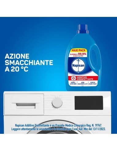 napisan additivo liquido igienizzante bucato - maxi pack 2200ml - classico: tuttocasashop.it: prodotti per bucato e tessuti