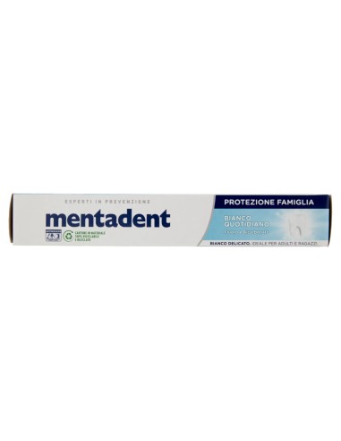 mentadent dentifricio 75ml - protezione famiglia - bianco quotidiano: tuttocasashop.it: igiene e cura della persona