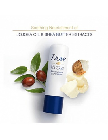 dove balsamo labbra stick 4.8g - nourishing lip care - essential - nutriente: tuttocasashop.it: igiene e cura della persona