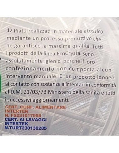 vip 12 piatti pizza in plastica riutilizzabili diametro 33cm - trasparenti: tuttocasashop.it: carta & monouso
