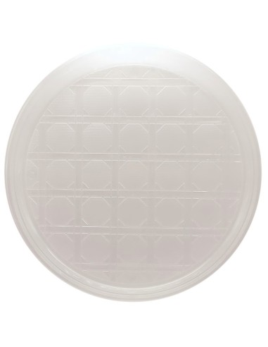 vip 12 piatti pizza in plastica riutilizzabili diametro 33cm - trasparenti: tuttocasashop.it: carta & monouso