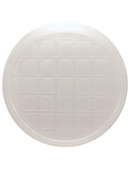 vip 12 piatti pizza in plastica riutilizzabili diametro 33cm - trasparenti: tuttocasashop.it: carta & monouso