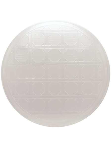 vip 12 piatti pizza in plastica riutilizzabili diametro 33cm - trasparenti: tuttocasashop.it: carta & monouso