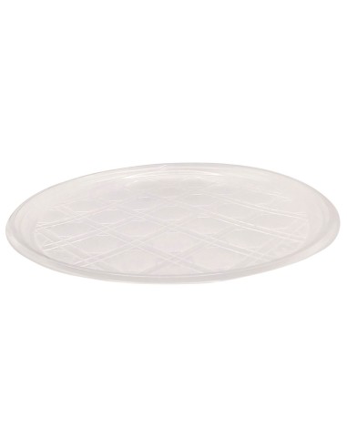 vip 12 piatti pizza in plastica riutilizzabili diametro 33cm - trasparenti: tuttocasashop.it: carta & monouso