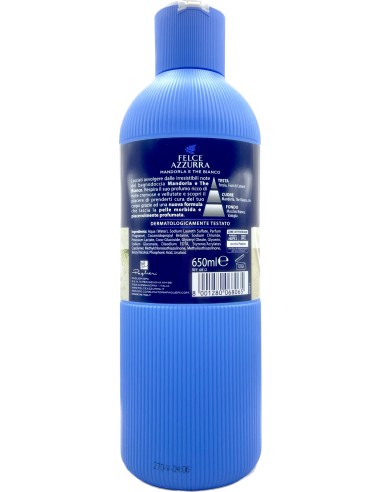 felce azzurra bagnoschiuma 650ml - mandorla e the bianco - avvolgente: tuttocasashop.it: igiene e cura della persona