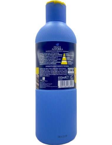 felce azzurra bagnoschiuma 650ml - ebano e vaniglia - riequilibrante: tuttocasashop.it: igiene e cura della persona