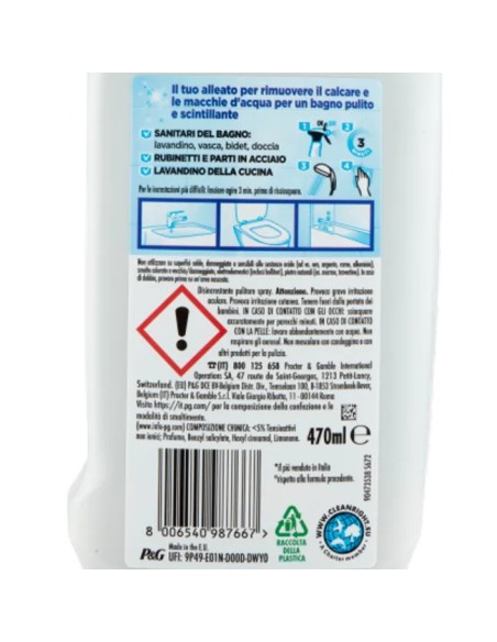 viakal anticalcare spray 470ml - classico: tuttocasashop.it: pulizia e cura della casa