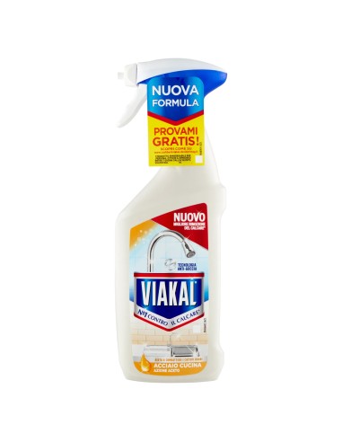 viakal anticalcare spray 470ml - acciaio cucina: tuttocasashop.it: pulizia e cura della casa