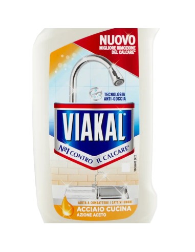 viakal anticalcare spray 470ml - acciaio cucina: tuttocasashop.it: pulizia e cura della casa