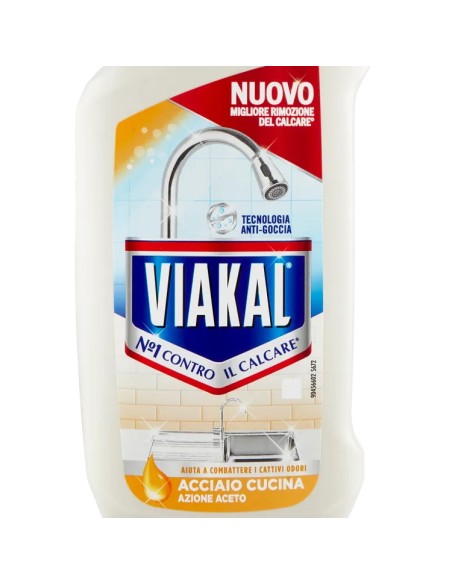 viakal anticalcare spray 470ml - acciaio cucina: tuttocasashop.it: pulizia e cura della casa