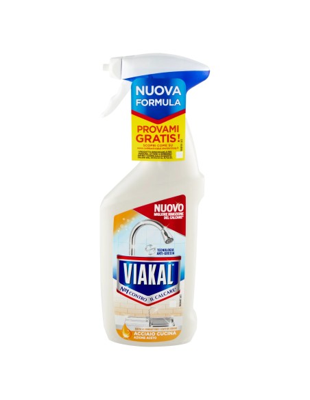 viakal anticalcare spray 470ml - acciaio cucina: tuttocasashop.it: pulizia e cura della casa