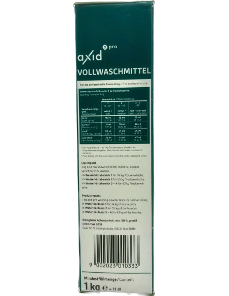 detersivo lavatrice in polvere - 1kg - professionale: tuttocasashop.it: prodotti per bucato e tessuti