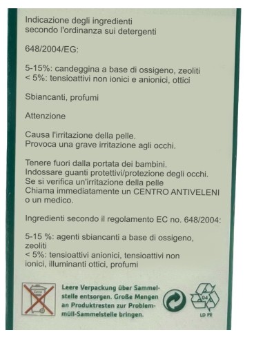 detersivo lavatrice in polvere - 1kg - professionale: tuttocasashop.it: prodotti per bucato e tessuti
