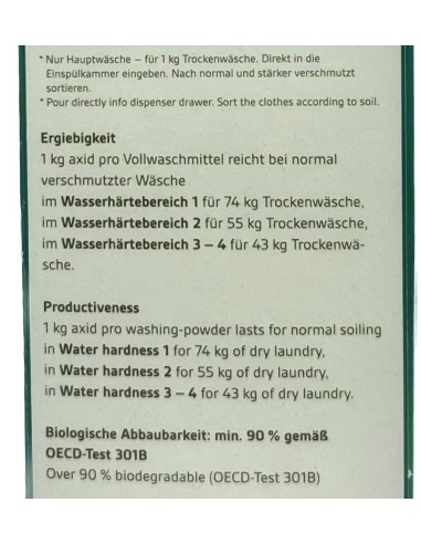 detersivo lavatrice in polvere - 1kg - professionale: tuttocasashop.it: prodotti per bucato e tessuti