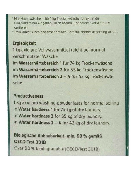 detersivo lavatrice in polvere - 1kg - professionale: tuttocasashop.it: prodotti per bucato e tessuti