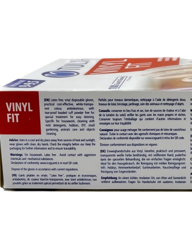 tulip vinyl fit 100 guanti in vinile non talcati - taglia gigante xl 9.5: tuttocasashop.it: pulizia e cura della casa