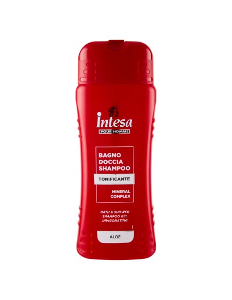 intesa pour homme bagno doccia shampoo - 500ml - tonificante - aloe: tuttocasashop.it: igiene e cura della persona