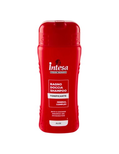 intesa pour homme bagno doccia shampoo - 500ml - tonificante - aloe: tuttocasashop.it: igiene e cura della persona