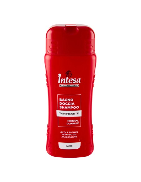 intesa pour homme bagno doccia shampoo - 500ml - tonificante - aloe: tuttocasashop.it: igiene e cura della persona