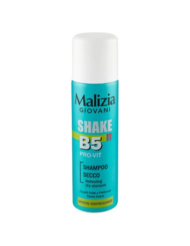 malizia giovani shake b5 pro-vit - 200ml - shampoo secco senza acqua: tuttocasashop.it: igiene e cura della persona
