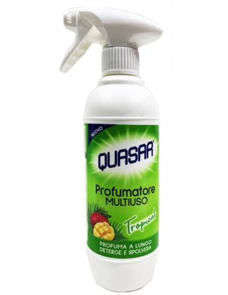 quasar profumatore multiuso - 500ml - tropical - profuma deterge spolvera: tuttocasashop.it: pulizia e cura della casa