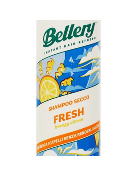 bellery shampoo secco spray 200ml - fresh - breezy citrus: tuttocasashop.it: igiene e cura della persona