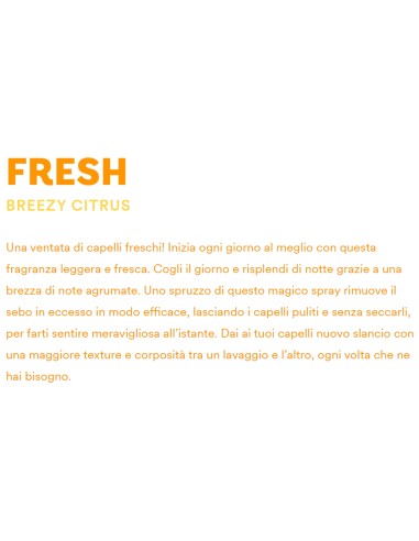 bellery shampoo secco spray 200ml - fresh - breezy citrus: tuttocasashop.it: igiene e cura della persona