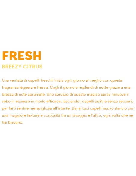 bellery shampoo secco spray 200ml - fresh - breezy citrus: tuttocasashop.it: igiene e cura della persona