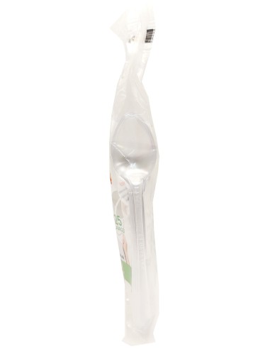 vip 30 cucchiaini riutilizzabili in plastica 12cm - trasparenti - ecocrystal: tuttocasashop.it: carta & monouso