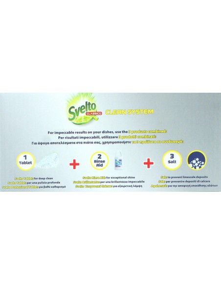 svelto professional - 188 tabs lavastoviglie - classico - h.a.c.c.p.: tuttocasashop.it: pulizia e cura della casa