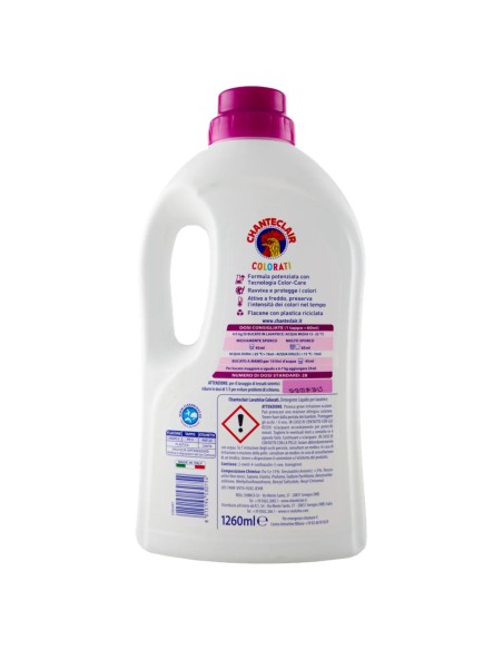 chanteclair detersivo lavatrice - 28 lavaggi 1260ml - colorati: tuttocasashop.it: prodotti per bucato e tessuti