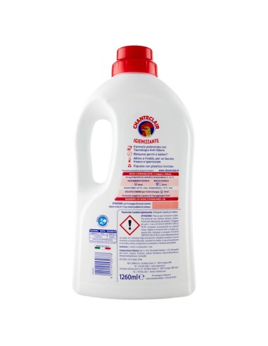 chanteclair detersivo lavatrice - 28 lavaggi 1260ml - igienizzante: tuttocasashop.it: prodotti per bucato e tessuti