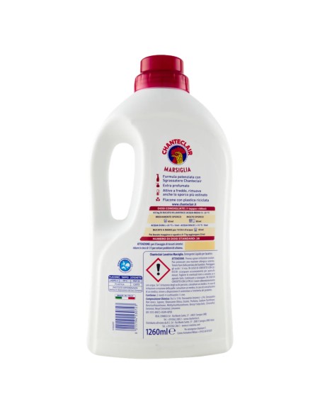 chanteclair detersivo lavatrice - 28 lavaggi 1260ml - marsiglia: tuttocasashop.it: prodotti per bucato e tessuti