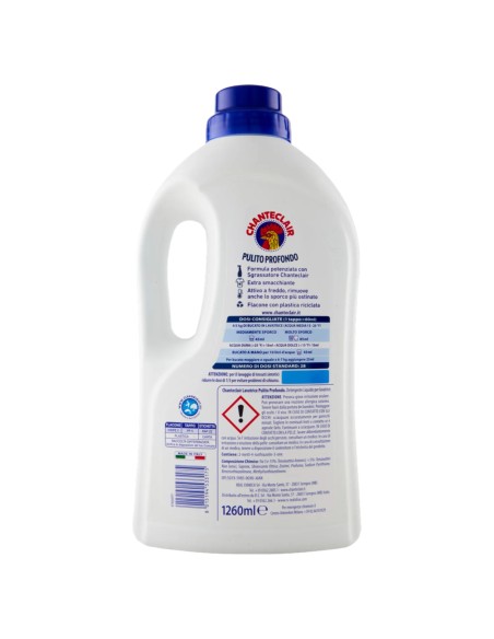 chanteclair detersivo lavatrice - 28 lavaggi 1260ml - pulito profondo: tuttocasashop.it: prodotti per bucato e tessuti