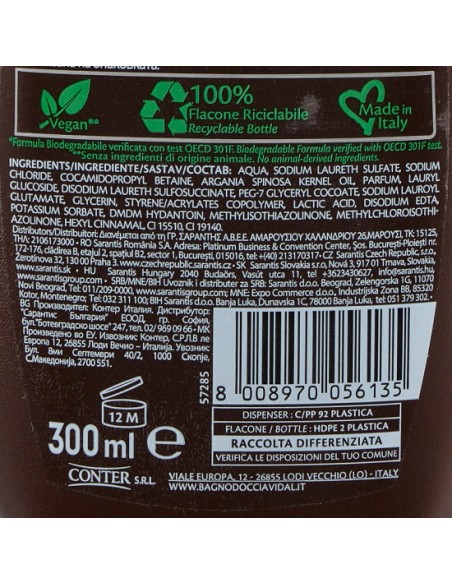 vidal sapone liquido - 300ml - olio di argan biologico: tuttocasashop.it: igiene e cura della persona