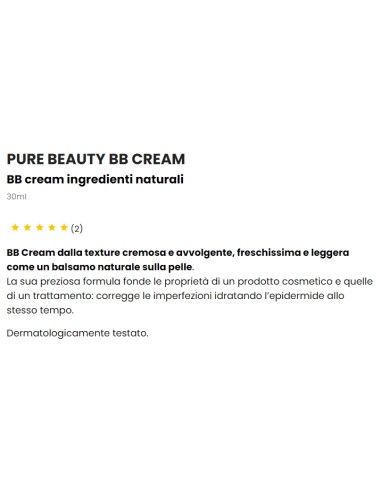 astra pure beauty bb cream - ingredienti naturali - 30ml - 04 - tan: tuttocasashop.it: igiene e cura della persona