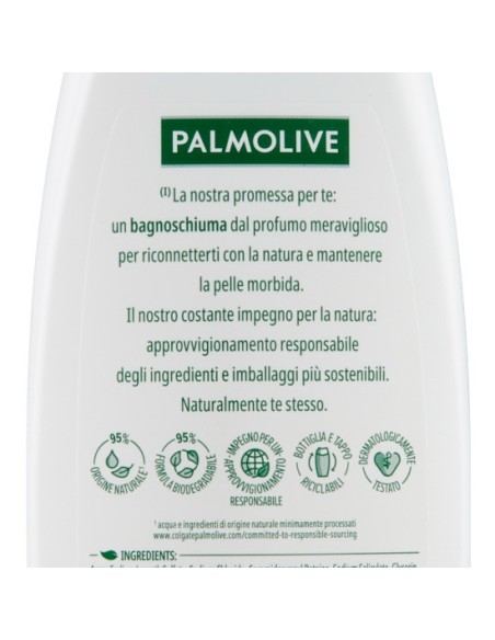 palmolive naturals bagnoschiuma 350ml - oliva verde e latte idratante: tuttocasashop.it: igiene e cura della persona