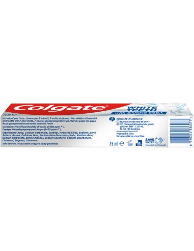 colgate dentifricio 75ml - baking soda - con bicarbonato di sodio: tuttocasashop.it: igiene e cura della persona
