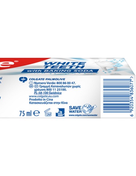 colgate dentifricio 75ml - baking soda - con bicarbonato di sodio: tuttocasashop.it: igiene e cura della persona